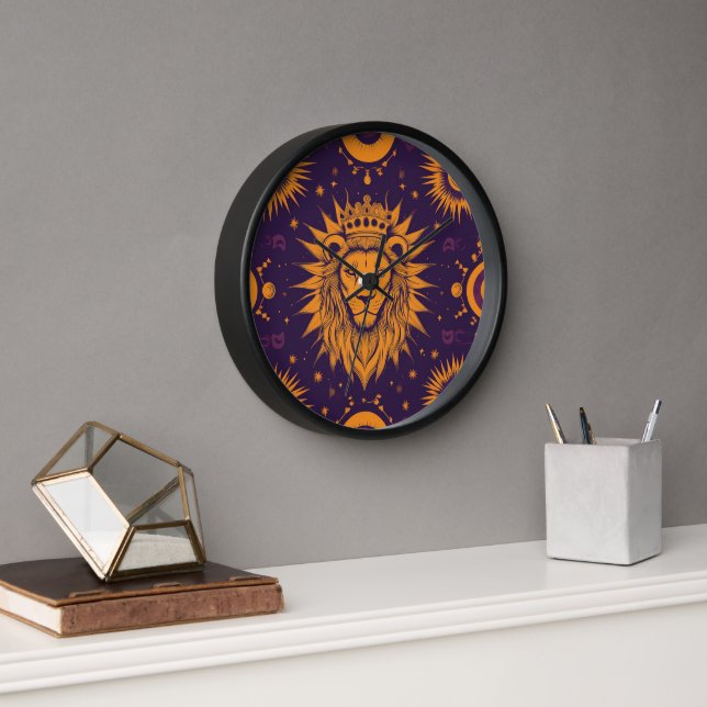 Zodiac Vibes Leo - Uhr (Büro)