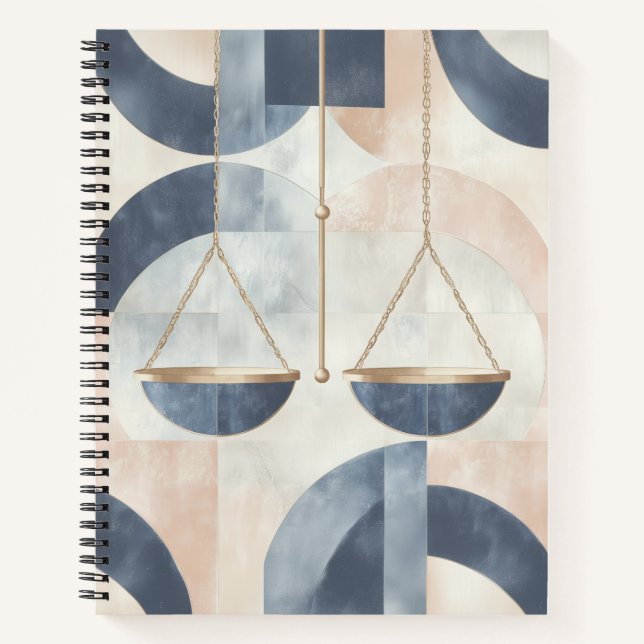 Zodiac Vibes Libra - Spiral-Notebook Notizbuch (Vorderseite)