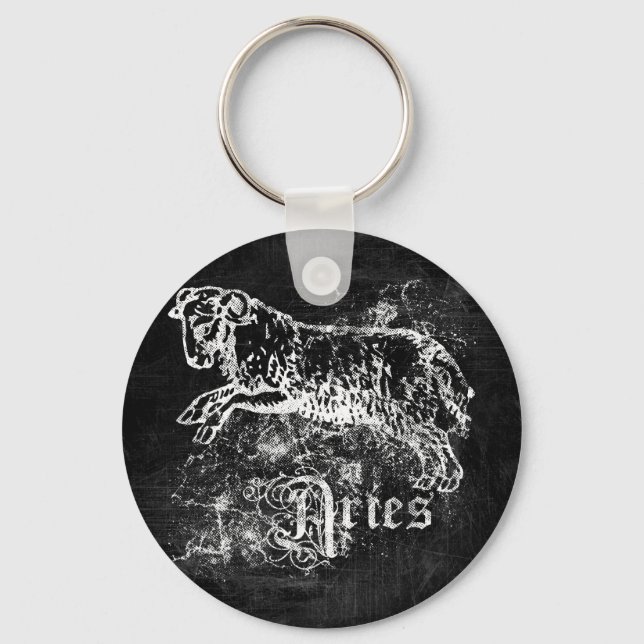 Zodiac Vintag Aries Schlüsselanhänger (Vorderseite)