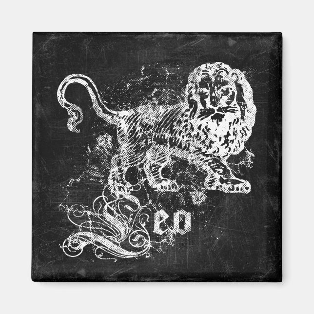 Zodiac Vintag Leo Magnet (Vorne)