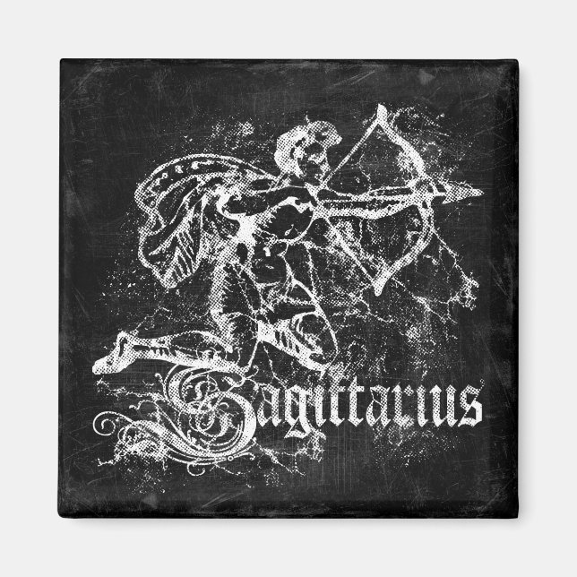 Zodiac Vintag Sagittarius Magnet (Vorne)