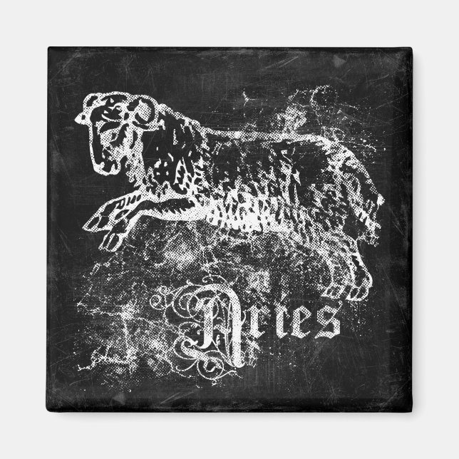 Zodiac Vintage Widder Magnet (Vorne)