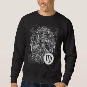 Zodiac Virgo Inspiriert Virgo Horoskop Verwandte V Sweatshirt