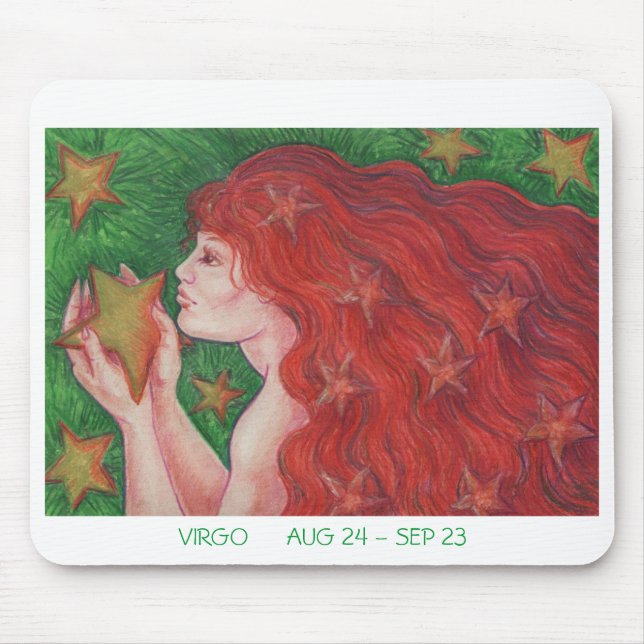 Zodiac Virgo Mousepad (Vorne)