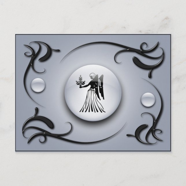 Zodiac Virgo Postkarte (Vorderseite)