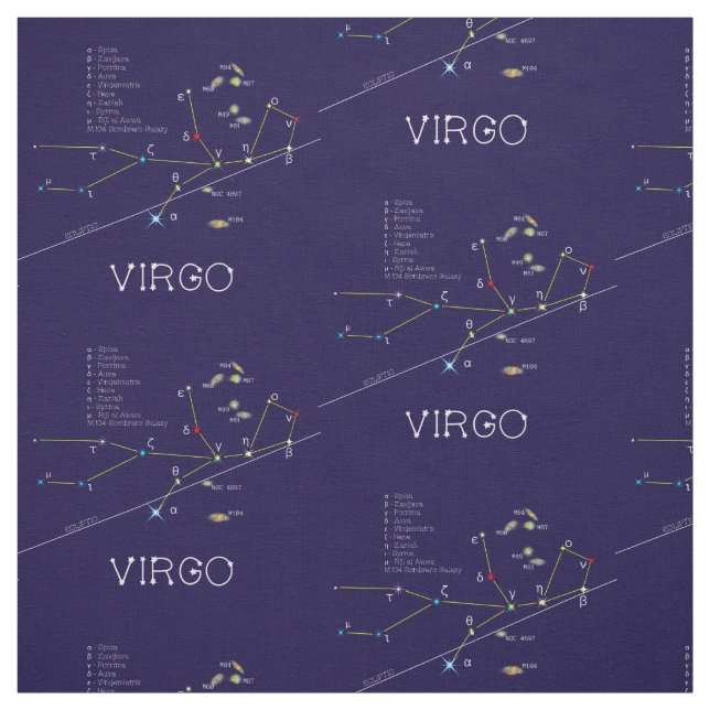 Zodiac Virgo Stoff (Muster)