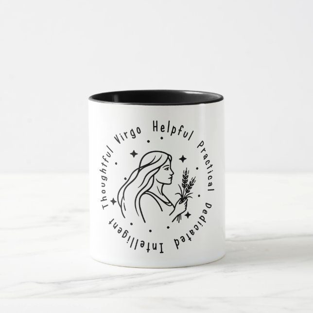 Zodiac Virgo Tasse (Zentrum)