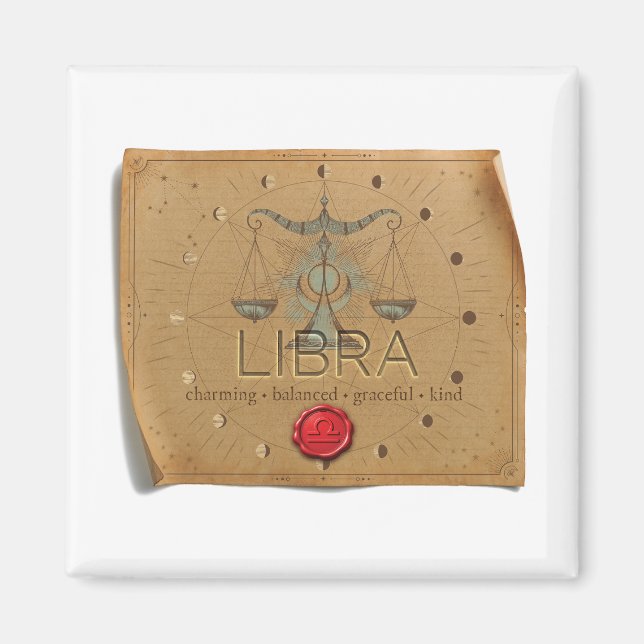 ZODIAC - Waage - Magnet (Vorne)