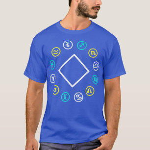 Zodiac Wheel Halloween Zodiac Horoskop Astrologie T-Shirt
