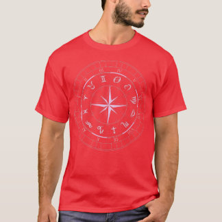 Zodiac Wheel Halloween Zodiac Horoskop Astrologie T-Shirt