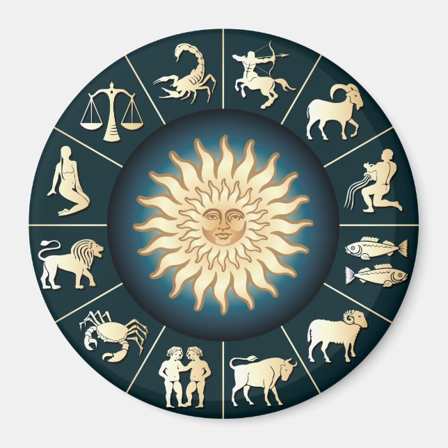 Zodiac Wheel Magnet (Vorne)