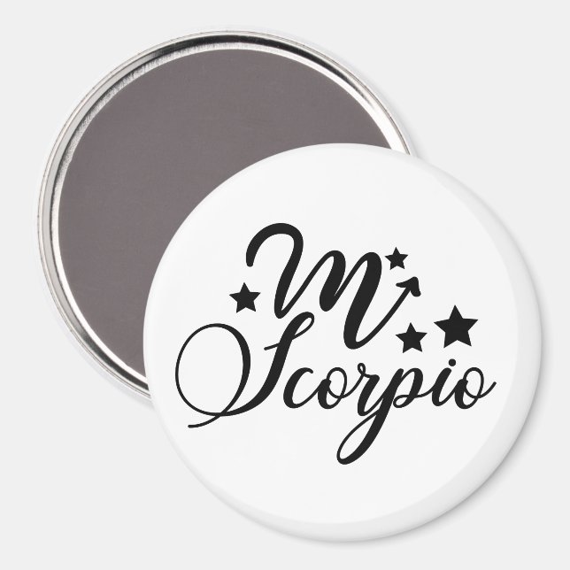 Zodiac-Zeichen für Skorpium Magnet (Vorderseite/Rückseite)