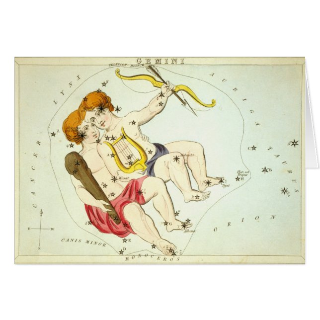 Zodiac-Zeichen: Gemini (Vorderseite (Horizontal))