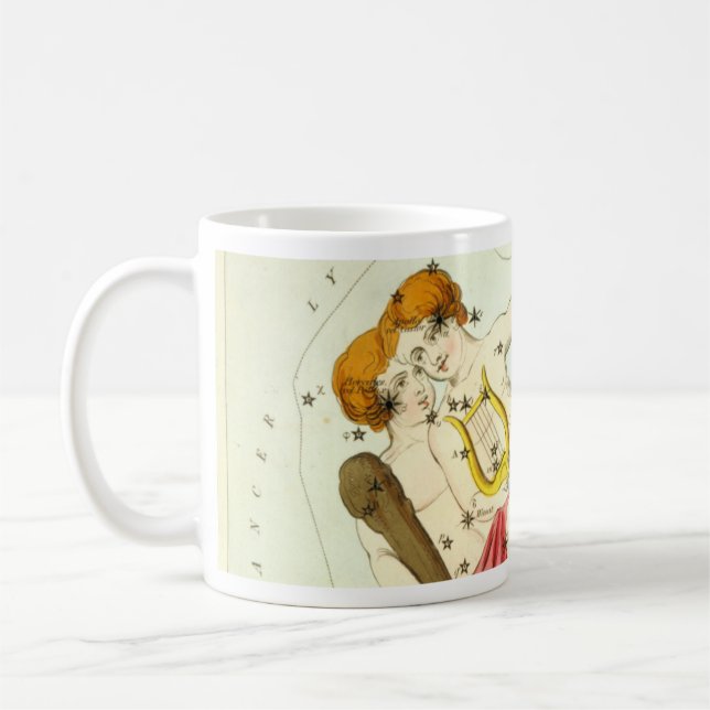 Zodiac-Zeichen: Gemini Kaffeetasse (Links)