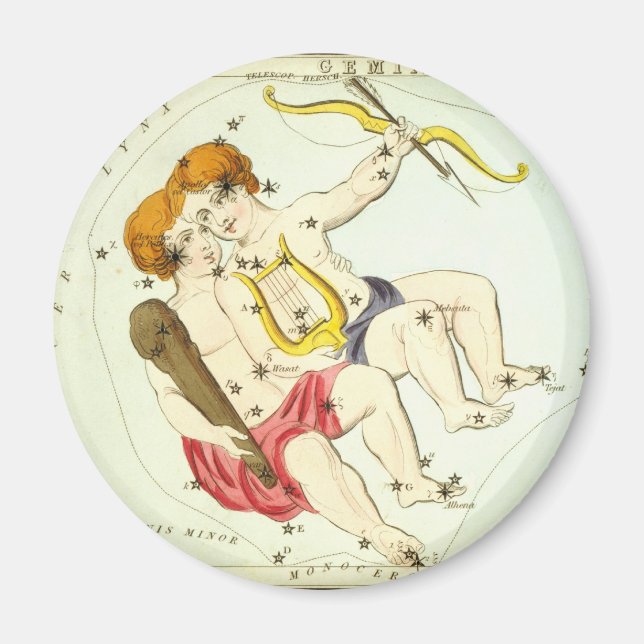 Zodiac-Zeichen: Gemini Magnet (Vorne)