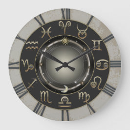 Zodiac-Zeichen Große Wanduhr