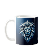 Zodiac-Zeichen LEO, Geometrie-Muster, metallisches