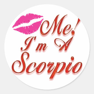 Zodiac-Zeichen Runder Aufkleber