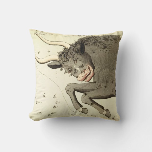 Zodiac-Zeichen: Taurus Kissen (Vorderseite)