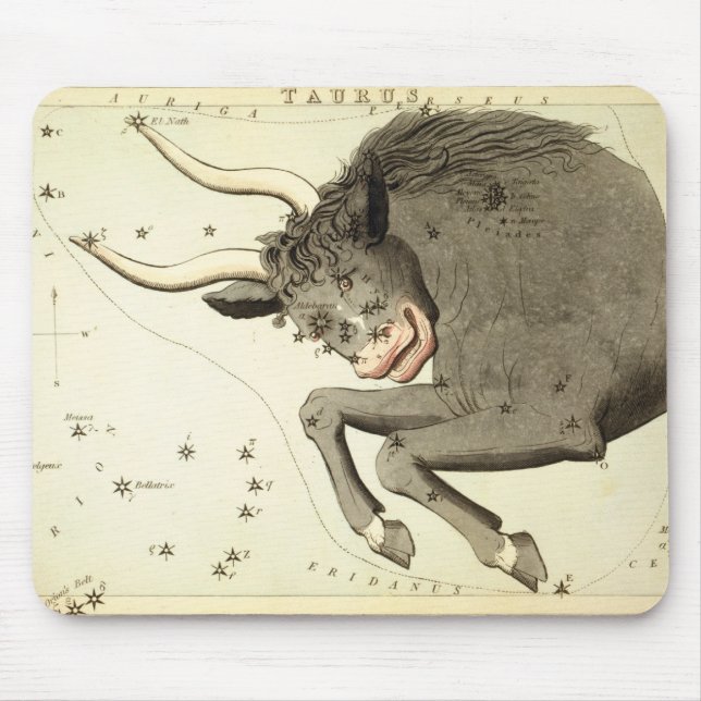 Zodiac-Zeichen: Taurus mousepad (Vorne)