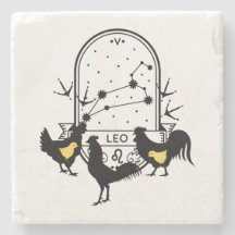 Zodiac-Zeichen und Matching-Haustiere. Leo - Huhn.