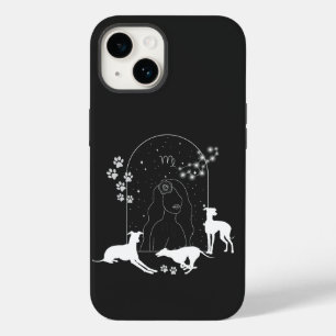 Zodiac-Zeichen und Matching-Tiere.Virgo - Greyhoun Case-Mate iPhone 14 Hülle