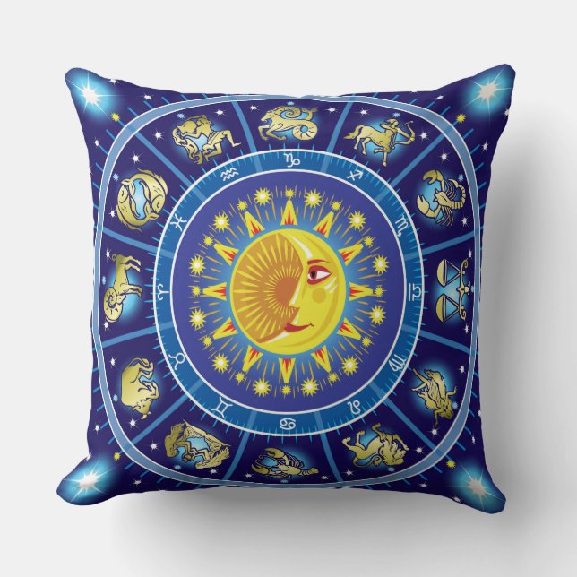 Zodiacal Circle Pillow Kissen (Vorderseite)