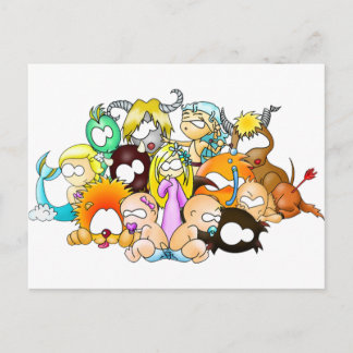 ZodiaK-Babes Postkarte
