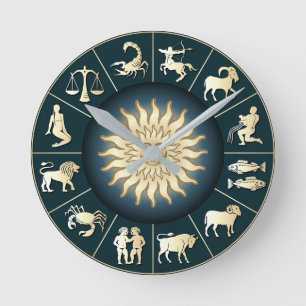 Zodiakanuhr Runde Wanduhr