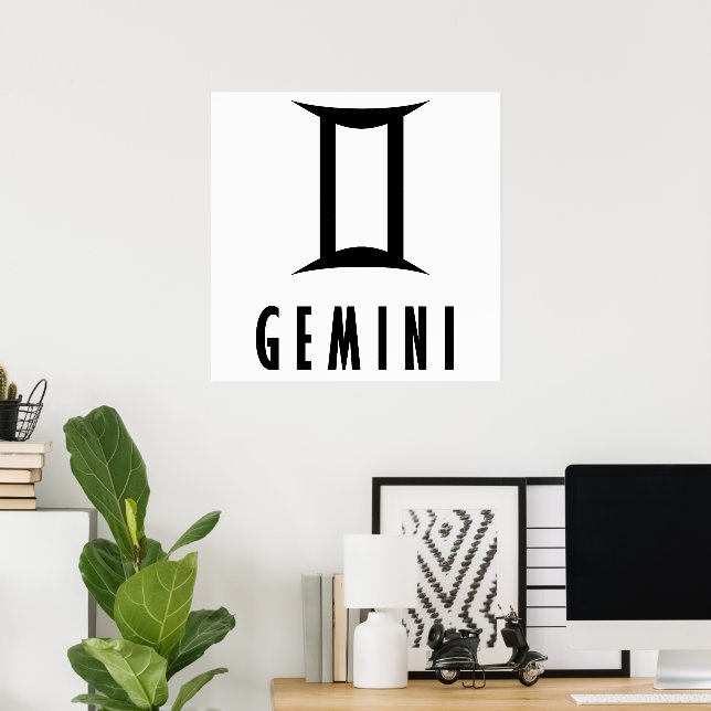 Zodiakardenzeichen Poster (Heimbüro)