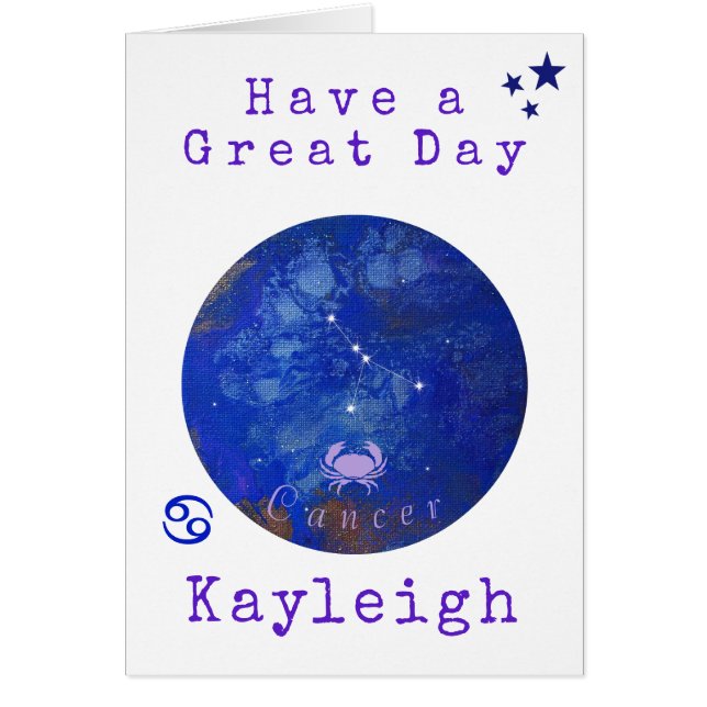 Zodiakarzinom, Horoskop Geburtskarte (Vorne)