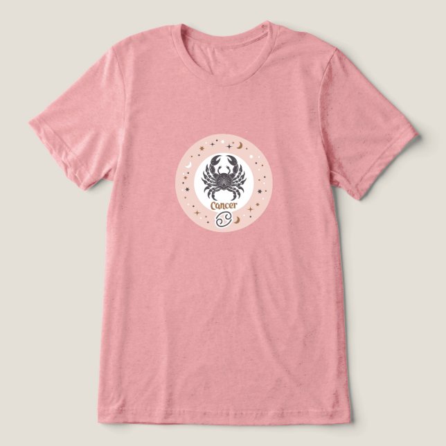 Zodiakarzinom Tri-Blend Shirt (Design Vorderseite)
