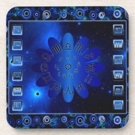Zodiakische Symbole und Astrologie-Zeichen Getränkeuntersetzer