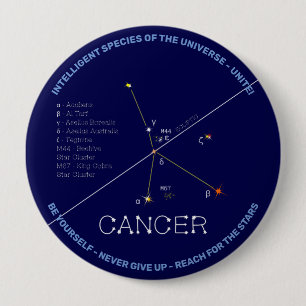 Zodiakonstellationskrebs Button