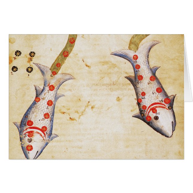 Zodiaque : Poissons, C1350 (Devant Horizontal)