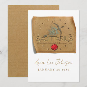 ZODIAQUE - Sagittaire - Carte d'anniversaire perso