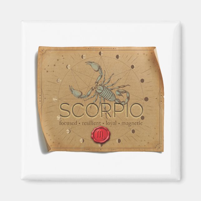 ZODIAQUE - Scorpion - Aimant (Devant)