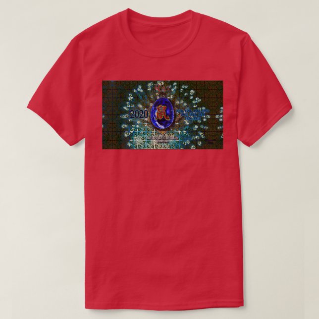 ZodiEgg Rat mit Hintergrund v1 T-Shirt (Design vorne)