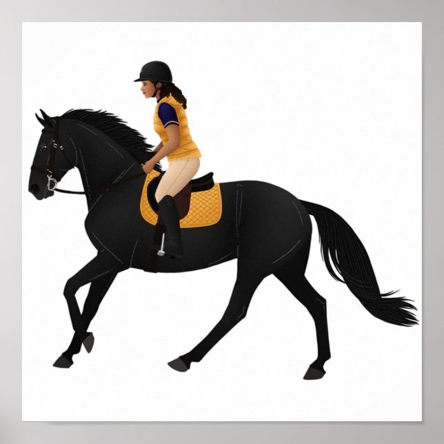 Zoe and Raven from Free Rein  Equine Rampaige Poster (Vorne)