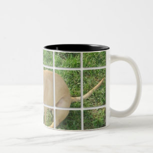 Zoe deckte Foto mit Ziegeln Zweifarbige Tasse