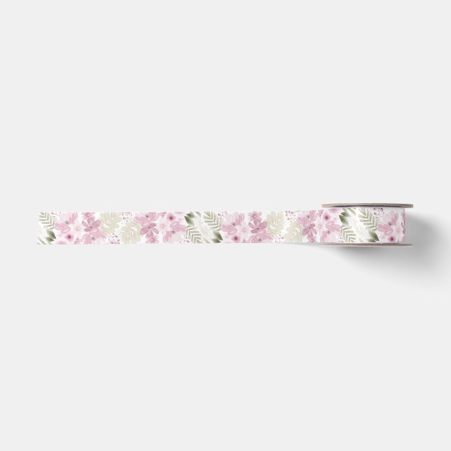 Zoe Floral Satin Ribbon Satinband (Vorderseite)