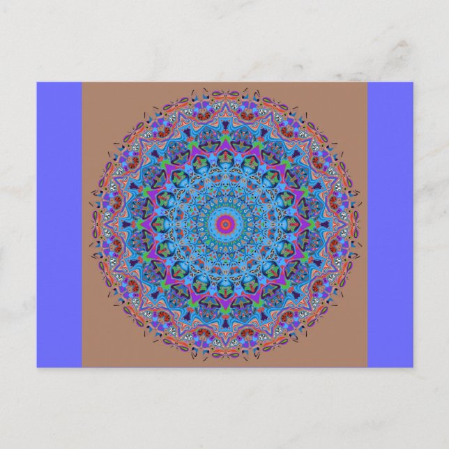 Zoe Mandala Design Postkarte (Vorderseite)
