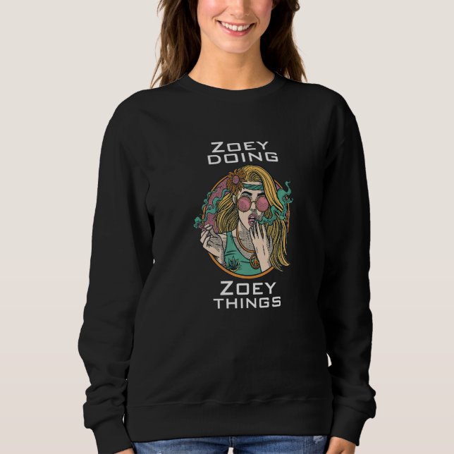 Zoey macht sweatshirt (Vorderseite)