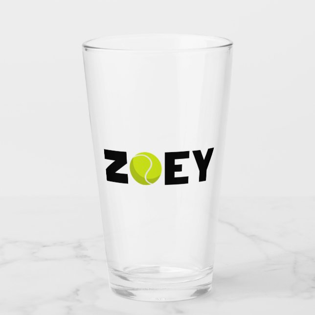 Zoey Tennis Glas (Vorderseite)