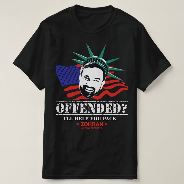 ZOHRAN BIETET T-Shirt AN (Design vorne)