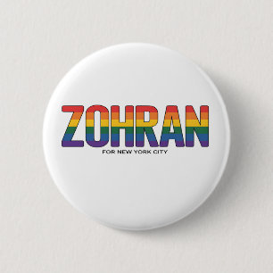 Zohran Bürgermeister von NYC LGBTQ USA Demokrat Button