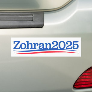 Zohran Mamdani Bürgermeister NYC 2025 Autoaufkleber