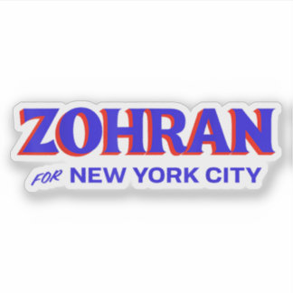 Zohran Mamdani for NYC Mayor Funny Cool Trendy Aufkleber