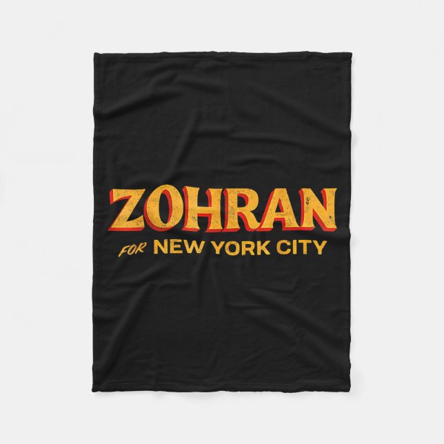 Zohran Mamdani For Nyc Mayor Funny Cool Trendy Pro Fleecedecke (Vorderseite)
