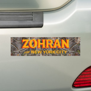 Zohran Mamdani für NYC 2025 Camo Autoaufkleber